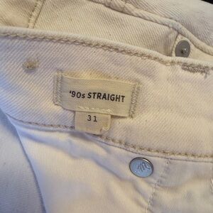 Madewell Cream Denim Jeans